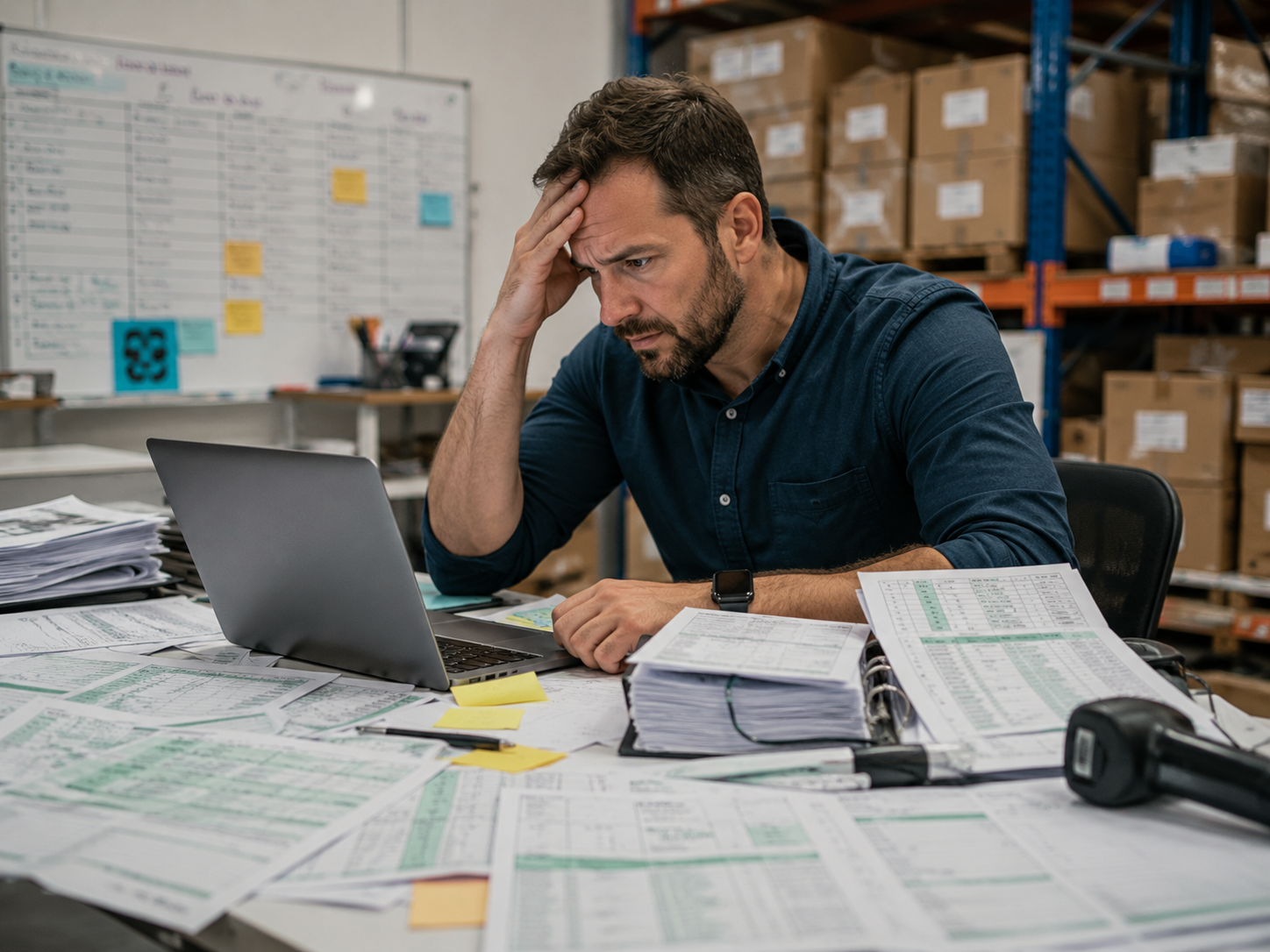 Operación con Excel como sistema y exceso de registros manuales